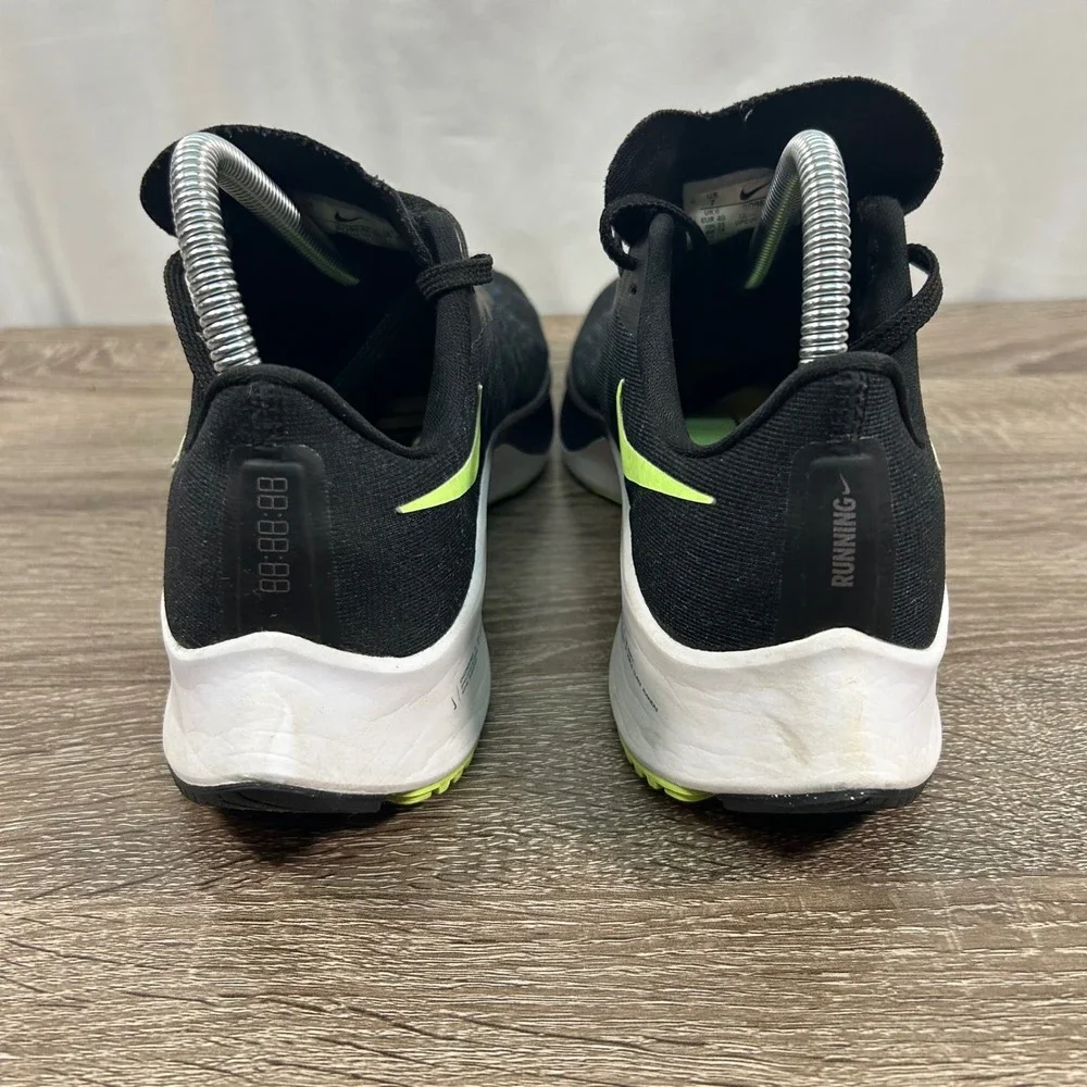 Nike Air Zoom Pegasus 37 Mens 7 Black Blue Lime Green Running Shoes BQ9646-001‎